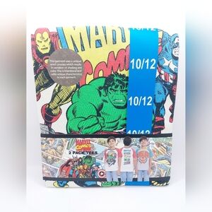 Marvel Comics 2 pack Graphic Tees Size Boys L 10-12